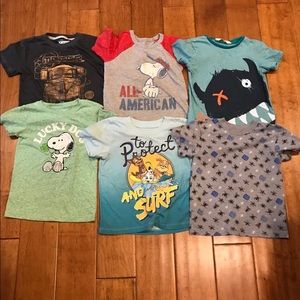4T boys character T-shirt’s